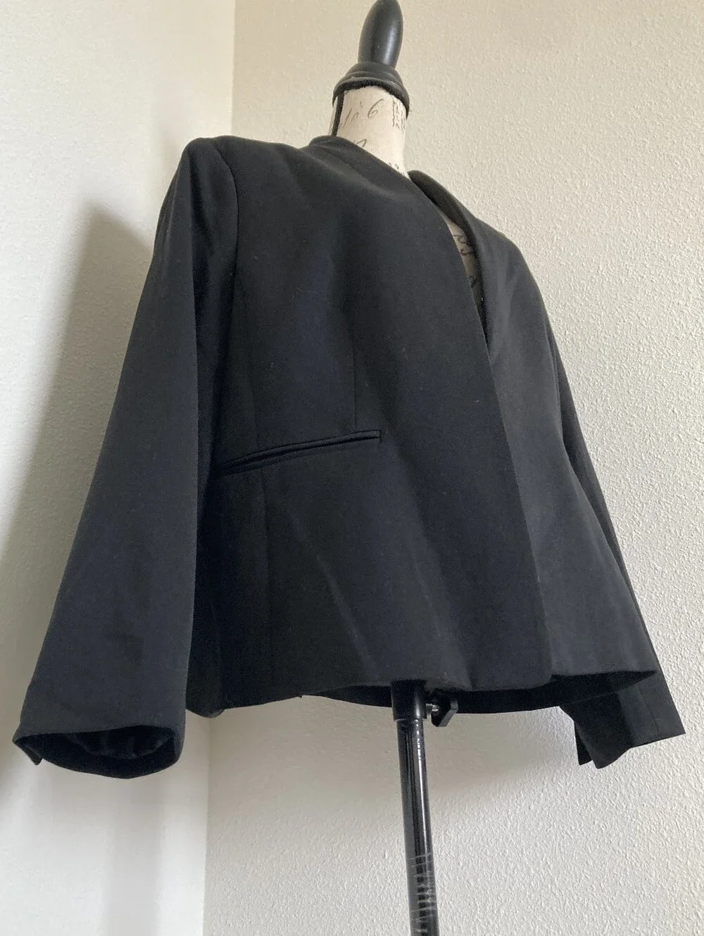J. Crew Black Open-Front Blazer